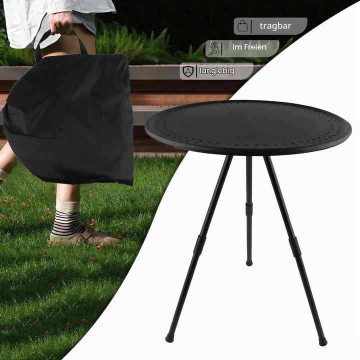 dellyy Camping Tisch Mini Faltbarer 38cm Klappbar Ausziehbarer Campingtisch Mini|Picknicktisch Outdo