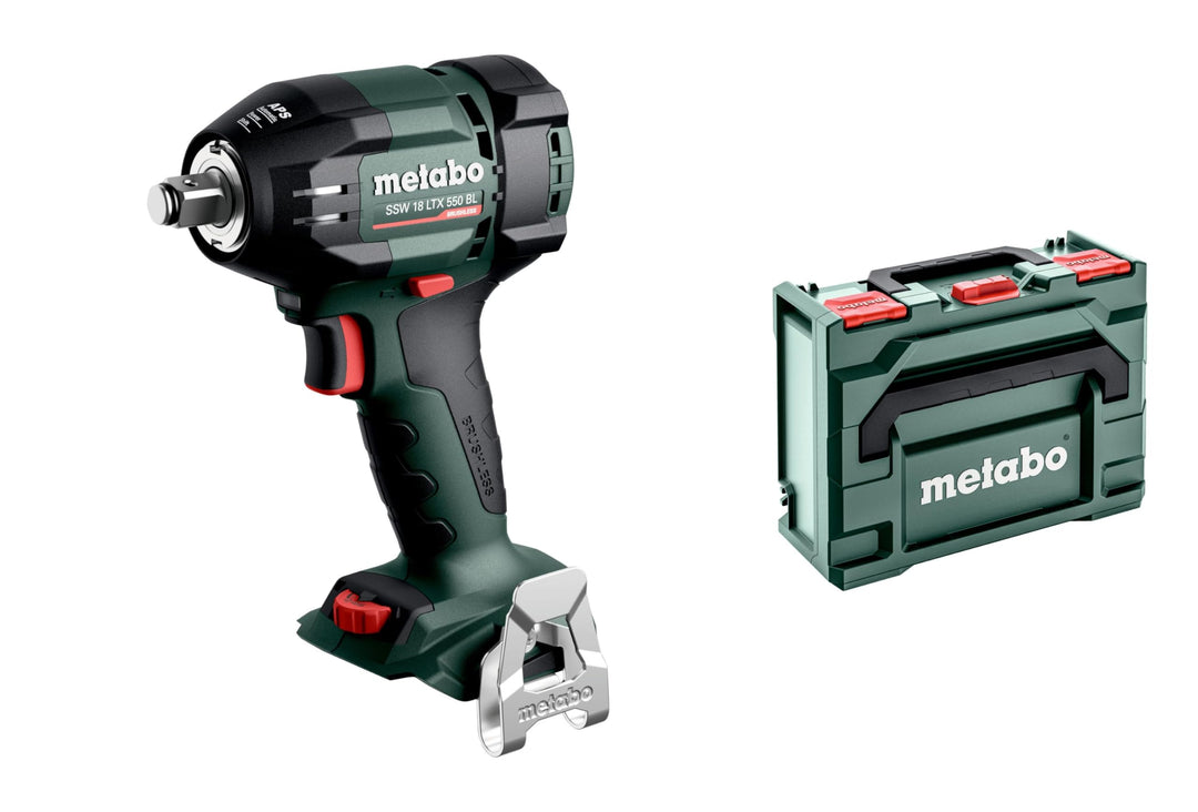 metabo Akku-Schlagschrauber SSW 18 LTX 550 BL - 18 V, 550 Nm, 1/2" Aussenvierkant, 2.800 U/min, 12 S