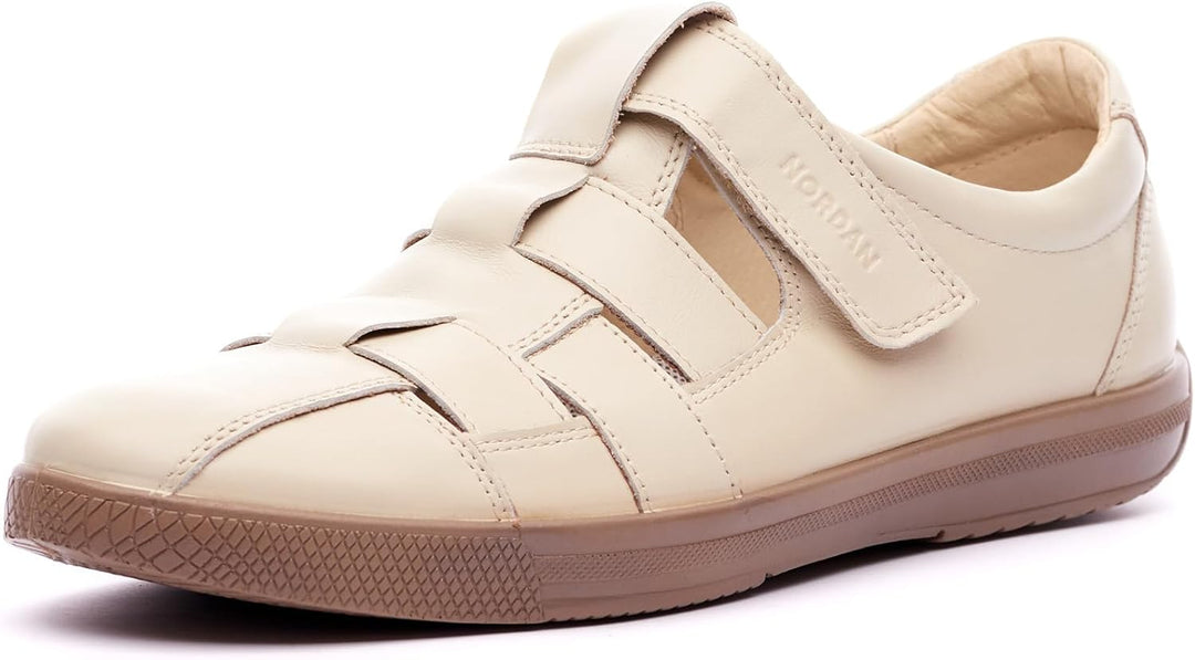 Nordan 1308R Herren Sandalen Sommer Leder Freizeitschuhe Anti-Rutsche Riemenschuhe Reisen Outdoor 43
