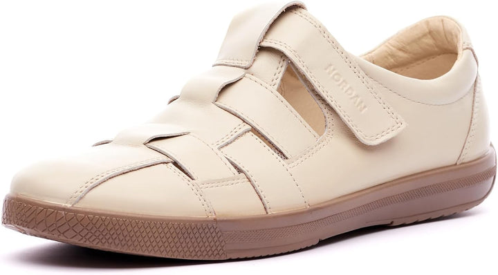 Nordan 1308R Herren Sandalen Sommer Leder Freizeitschuhe Anti-Rutsche Riemenschuhe Reisen Outdoor 43
