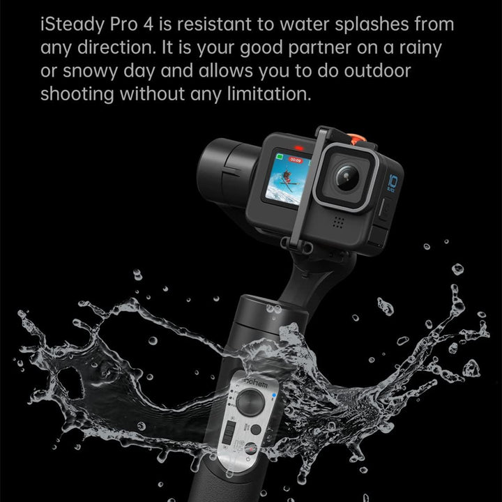 Hohem iSteady Pro 4 Action-Kamera Gimbal 3-Achse Spritzwassergeschützter Stabilisator für GoPro Hero