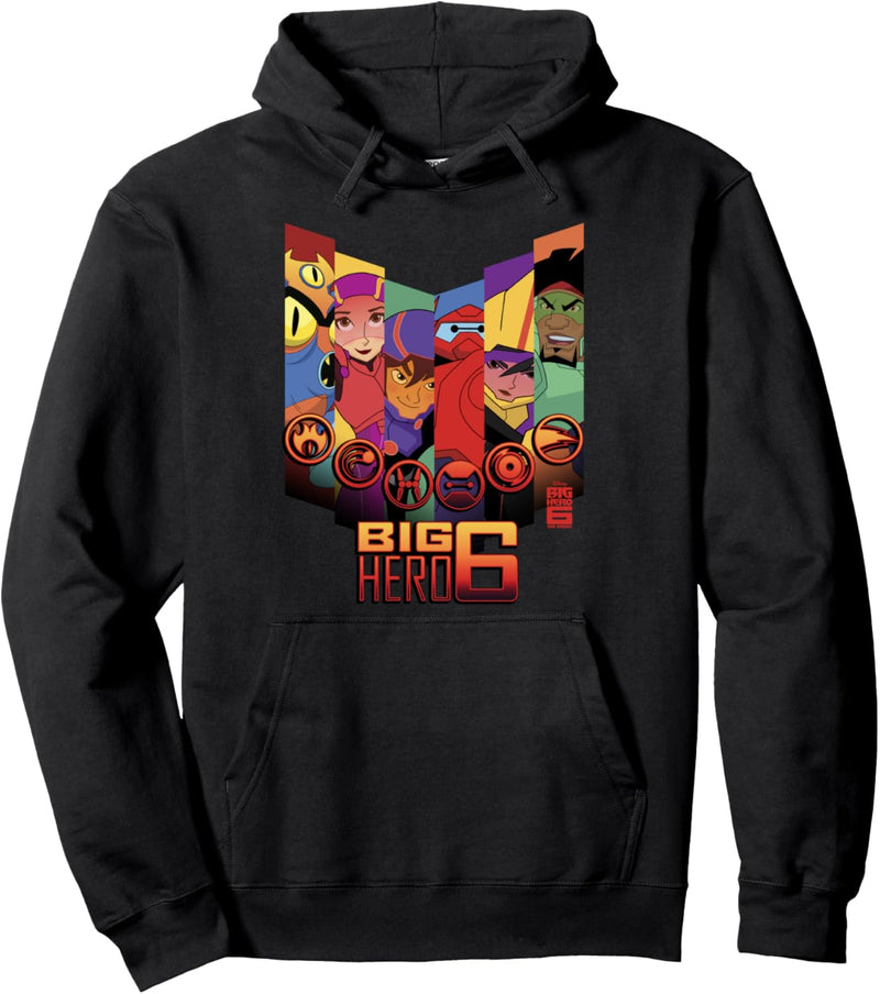 Disney Big Hero 6: The Series Character Panels Pullover Hoodie