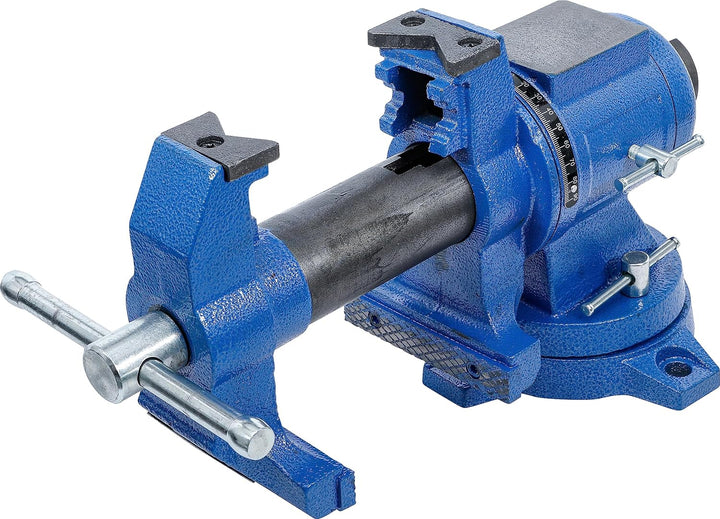 BGS 70965 | Parallel-Schraubstock | 100 mm Spannbacken | 360° drehbar | Werkbankschraubstock 100 mm
