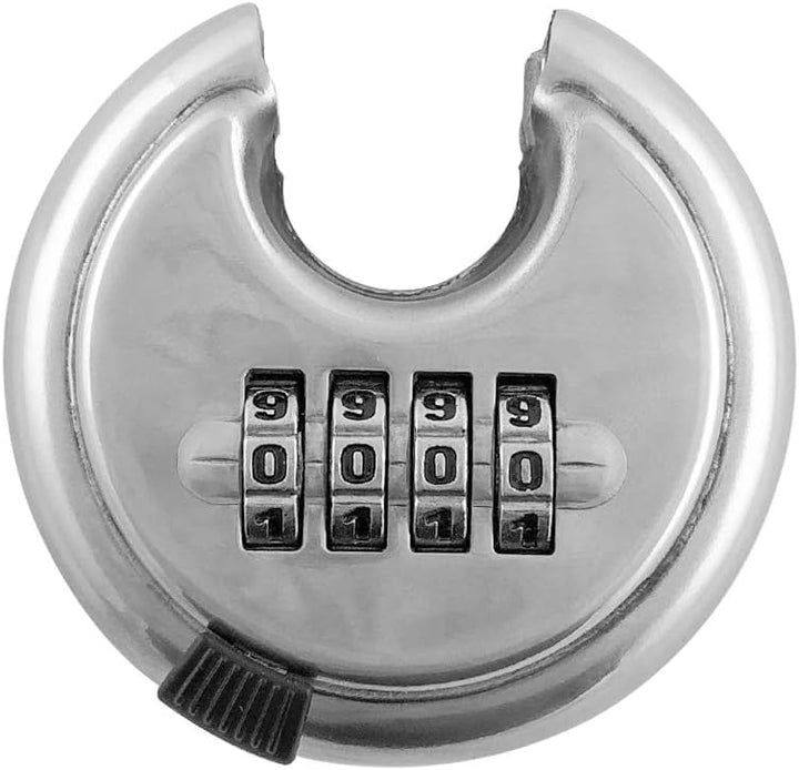 QWORK® Vorhängeschloss Zahlenschloss , Rund Schloss Zahlenschloss , Vorhängeschloss aus Edelstahl ,