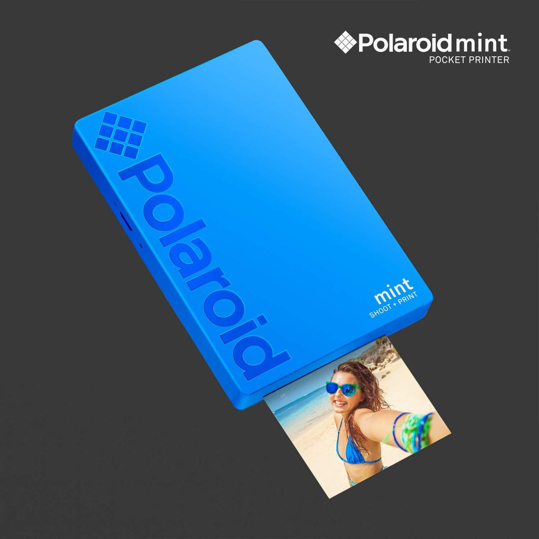 Polaroid Mint: Taschendrucker mit Zink-Papier. Bluetooth für Android- und iOS-Geräte. Druckt in selb