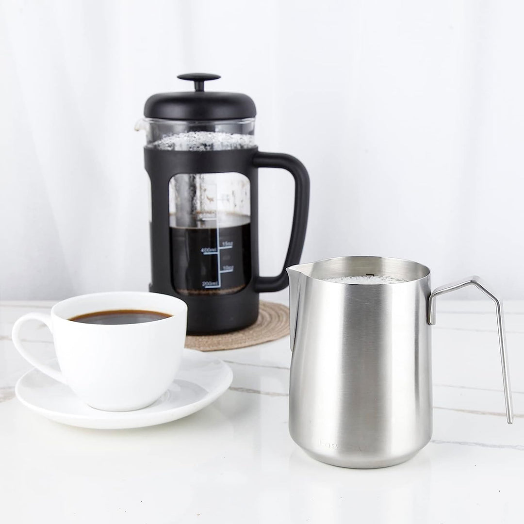 Easyworkz Espresso Dampfkrug Edelstahl 600ml Kaffee Aufschäumen Picther Milchkännchen Cappuccino Lat