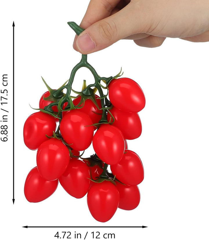 IMIKEYA 3er Set Künstliche Kirschtomaten Lebensechte Gefälschte Tomaten künstliches Obst Dekoration