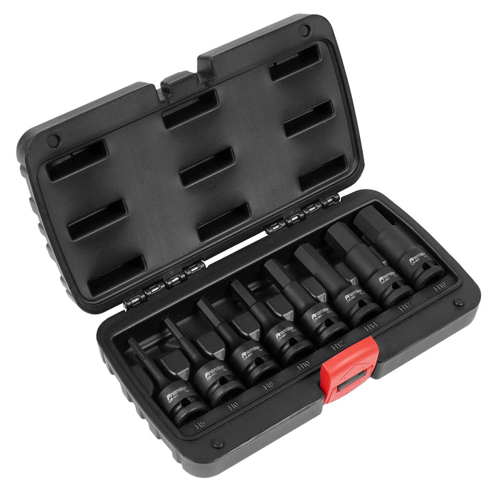 Impact Hex Socket Bit Set 8pc 1/2"Sq Drive 1 1/2-Inch Square Drive, 1 1/2-Inch Square Drive