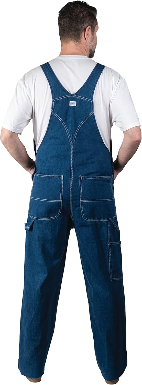 Liberty Herren Denim Bib Overall스톤워시 데님 빕 전체水洗牛仔圍嘴סינר ג'ינס עם חרס בסך הכלoverall aus Jeansstoff in