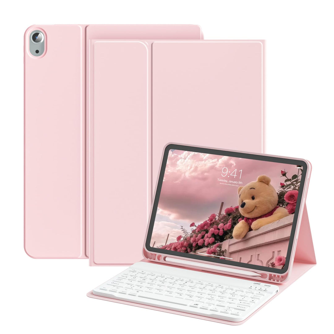 Hülle mit Tastatur für iPad 11 Generation (A16) 11 Zoll 2025/10 Generation 10.9 Zoll 2022, Mit Magne