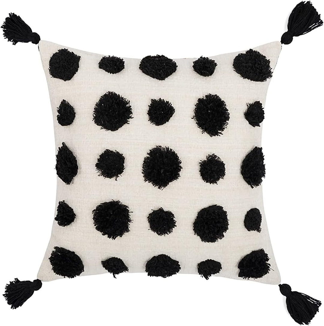 VanderHOME Bohemian Super Soft Kissenbezug Dekorative Tufted Quaste Kissenbezüge Baumwolle Weich Wov