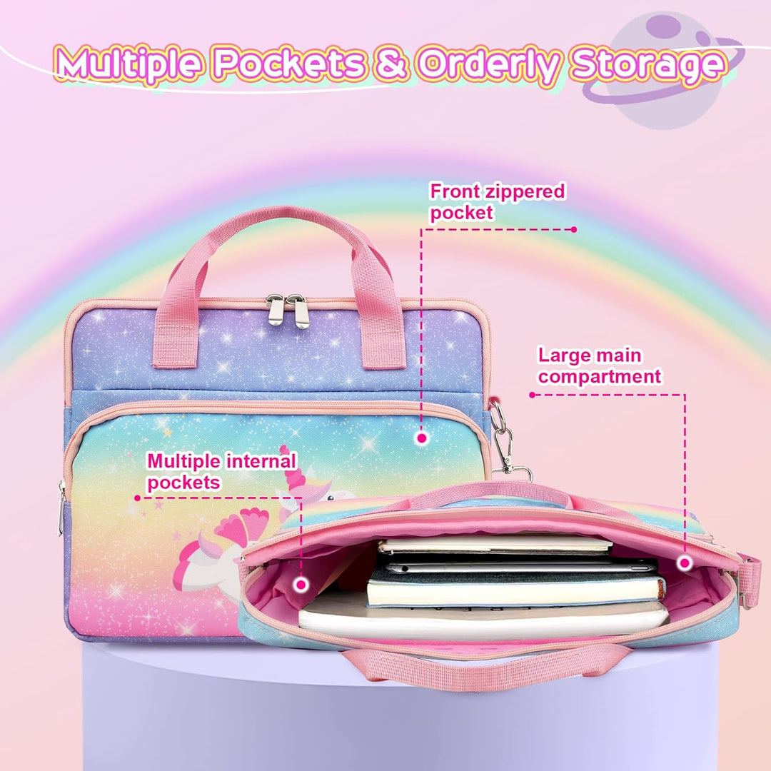 TiMOVO Tablet Tasche Mit Schultergurt 12,5 Zoll für Kinder, Portable Hülle, Universal Etui Organizer