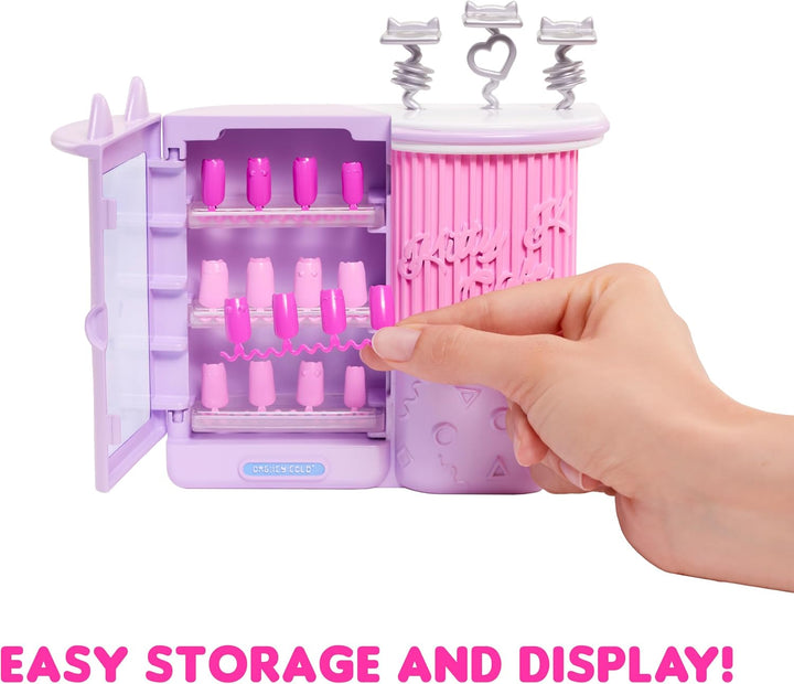 L.O.L. Surprise! OMG Sweet Nails - Kitty K Café - 15 Überraschungen, darunter echter Nagellack, Pres