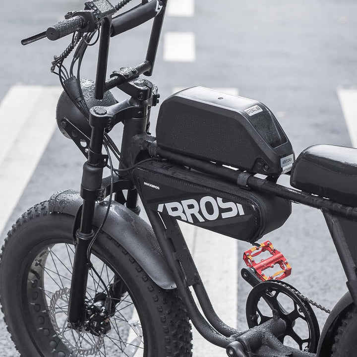 ROCKBROS Fahrrad Rahmentasche Fahrradtasche für Super 73 wasserdichte Oberrohrtasche Dreiecktasche 4