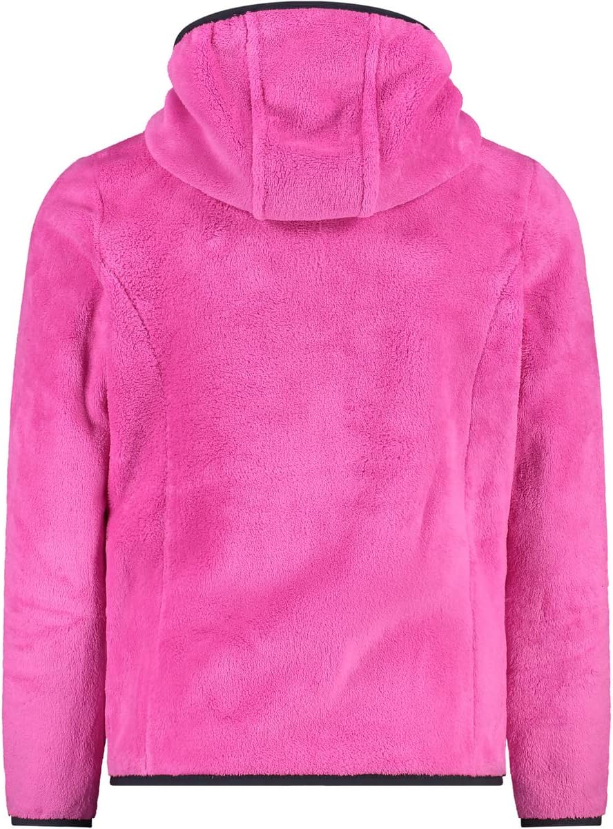 CMP Mädchen Kinder-highloft-fleecejacke mit Fester Kapuze Jacket 164 Fluoreszierendes Lila, 164 Fluo
