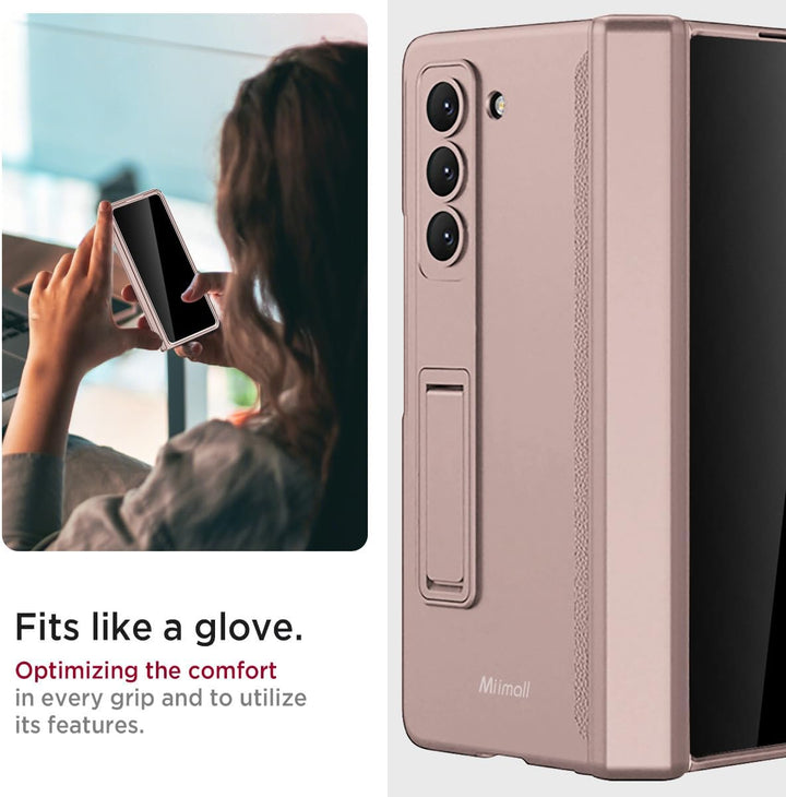 Miimall Kompatibel mit Samsung Galaxy Z Fold 6 Hülle mit Displayschutz Anti-Peeping+Magnetischer Sch