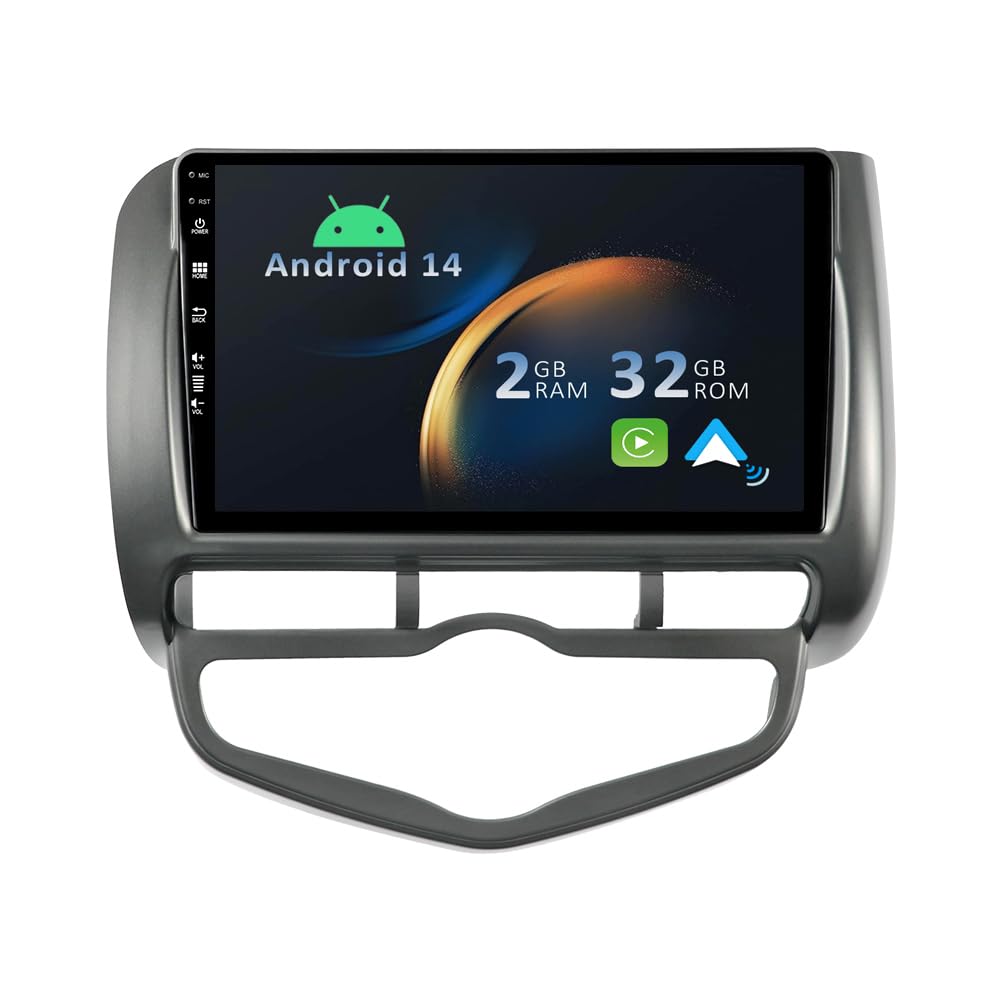 Android 14 Autoradio für Honda Jazz City (2002-2007)-[Integriertes CarPlay/Android Auto/GPS]-9”IPS 2