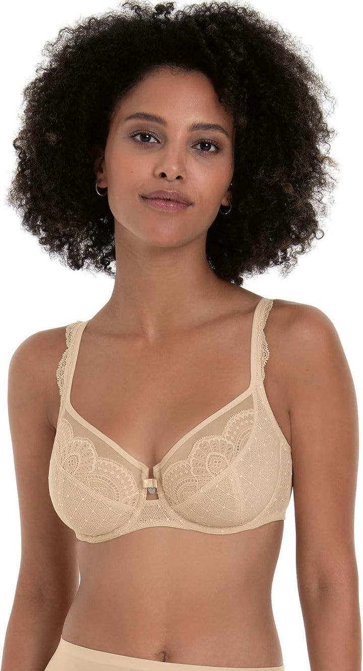 Rosa Faia by Anita Damen Bügel-BH Selma 5634 - Komfort-Spitzen-BH mit Zierstein – stützender Damen B