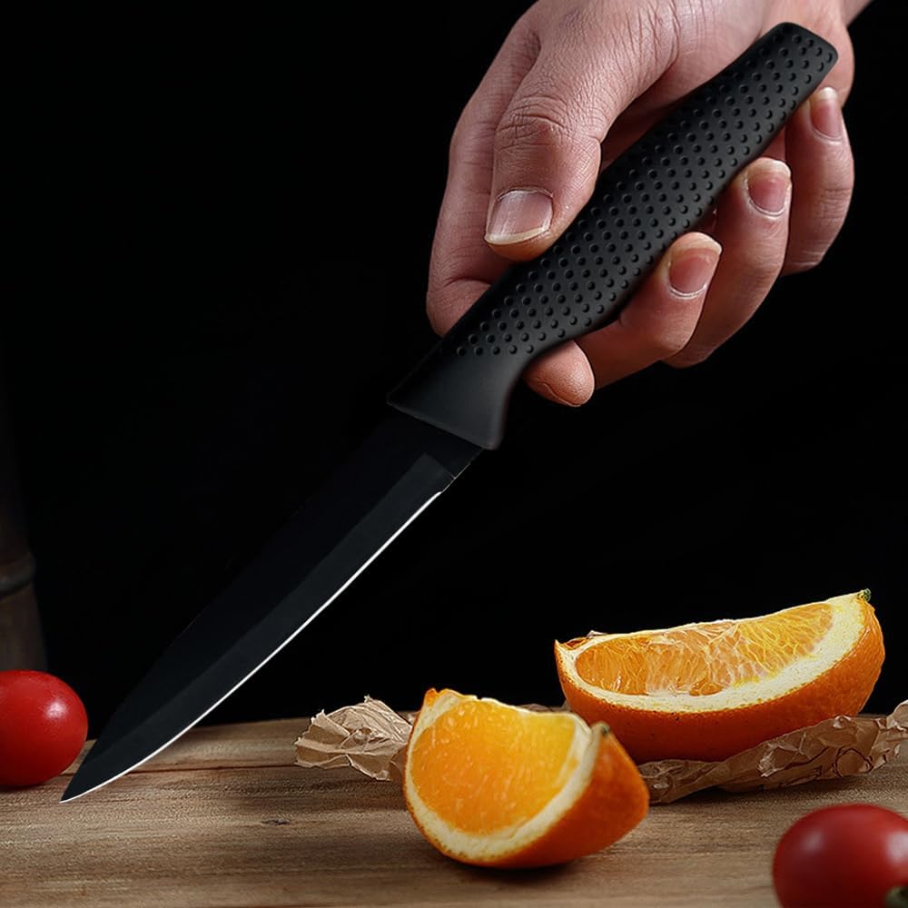 BFYLIN 10pcs Messerset, Allzweckmesser,Gemüseschälmesser, Küchenmesser Set mit Antihaftbeschichtung,
