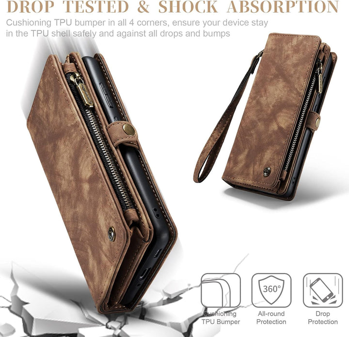 UFinetech Samsung A33 Hülle, Flip Leder TPU Stossfest Kartenfach Tasche Samsung Galaxy A33 5G Handyh