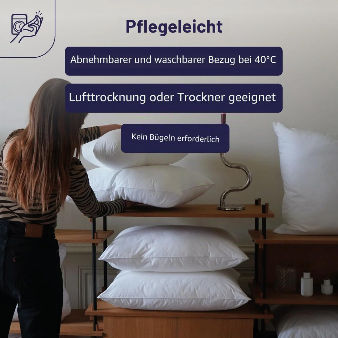 Dodo Topmemory Kissen aus Memory-Foam, 40 x 60 cm, Weiss 40 x 60 cm, 40 x 60 cm