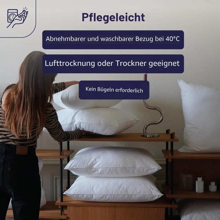 Dodo Topmemory Kissen aus Memory-Foam, 40 x 60 cm, Weiss 40 x 60 cm, 40 x 60 cm