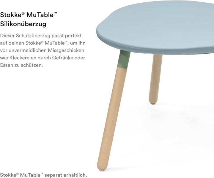 Stokke MuTable Silikonüberzug, Slate Blue - 2023 Neugestaltung - Schützt vor unvermeidlichen Missges
