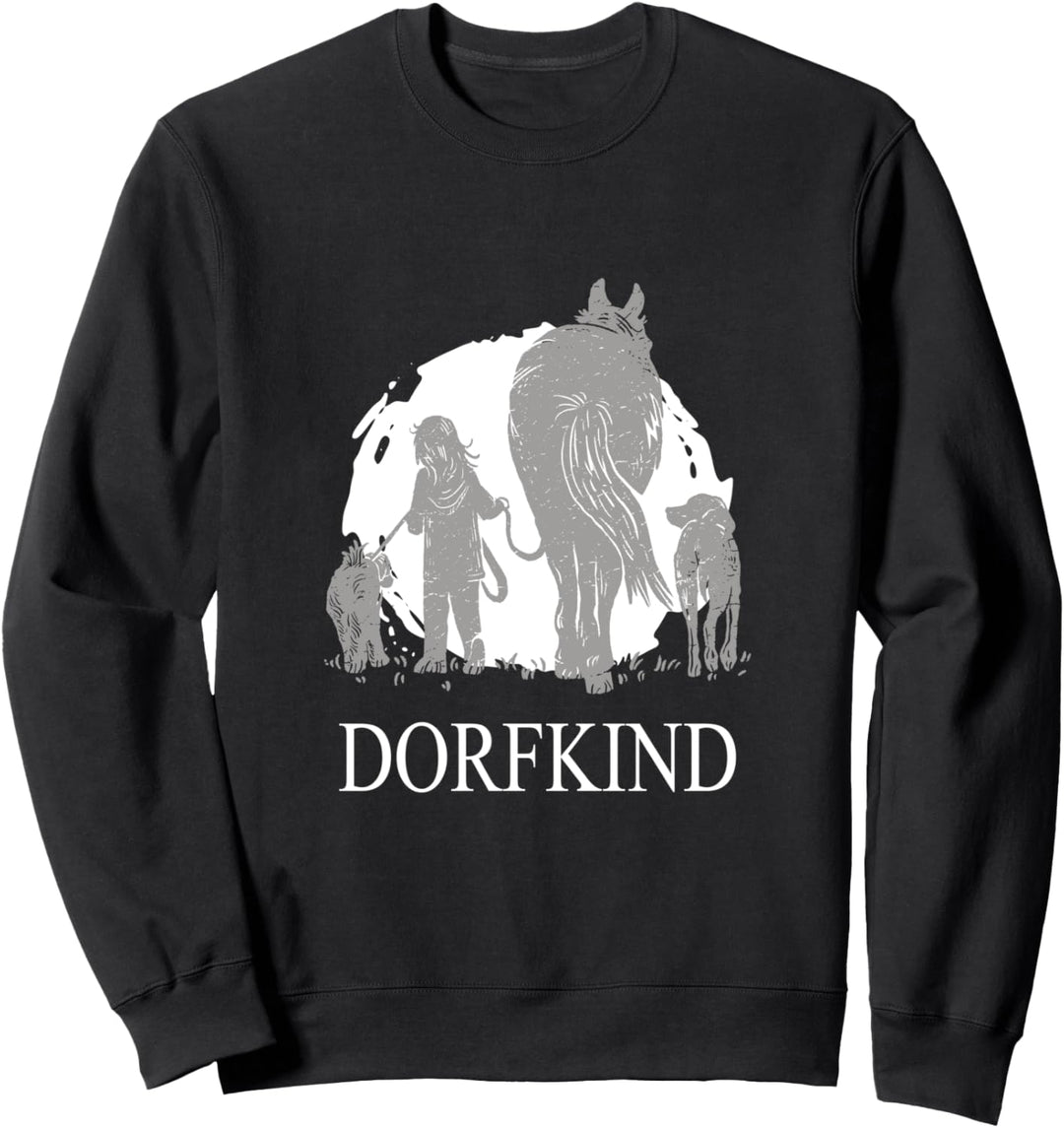 Straight outta Dorf Spruch Dorfkind Pferd Hund Katze Sweatshirt
