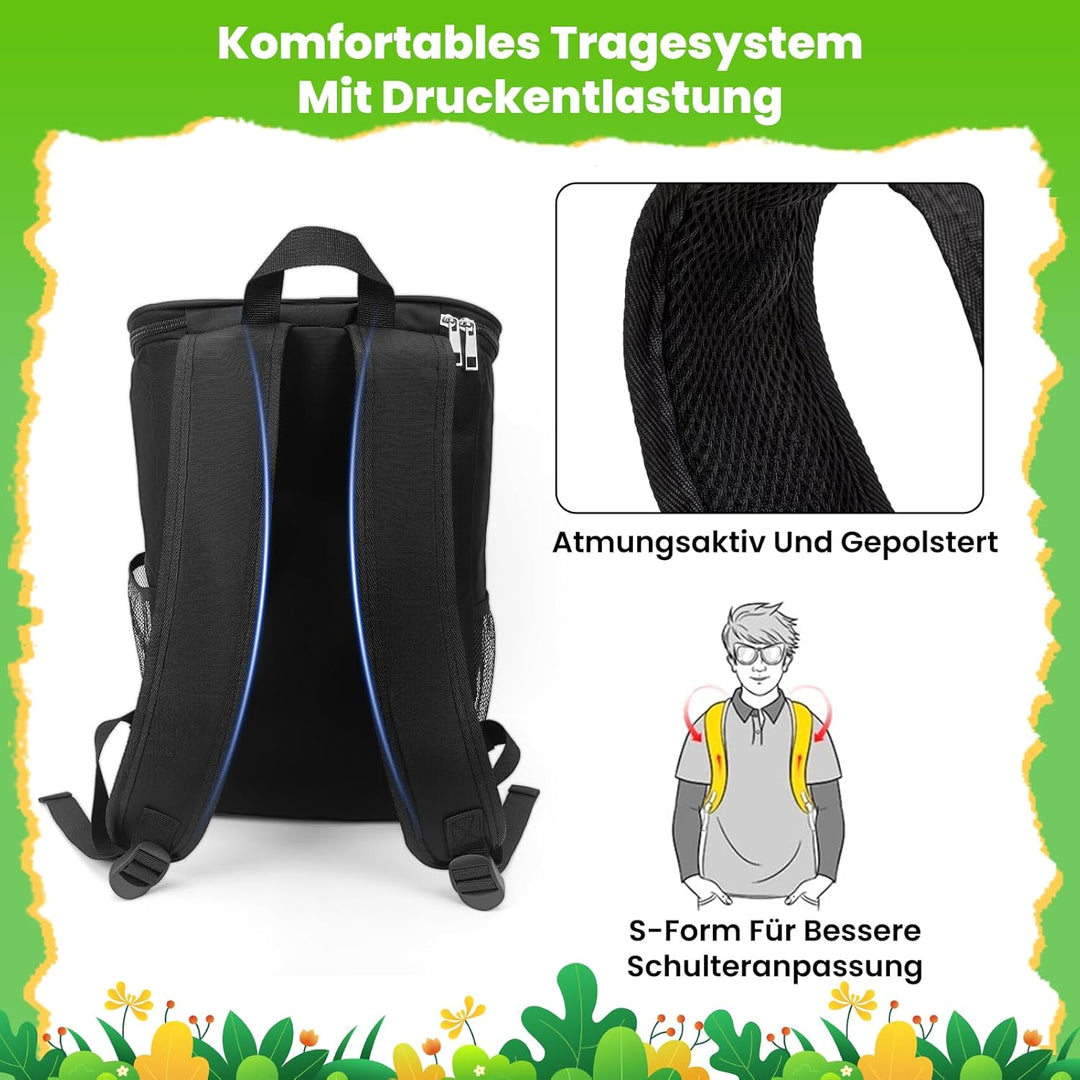 Kühlrucksack Thermo Rucksack Isolierte Kühltasche 23L Grosse Kapazität Wasserdicht Leicht Tragbar Ou