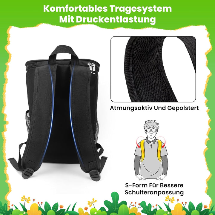 Kühlrucksack Thermo Rucksack Isolierte Kühltasche 23L Grosse Kapazität Wasserdicht Leicht Tragbar Ou