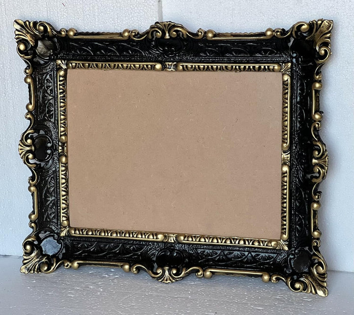 Barock Bilderrahmen Schwarz-Gold barock 56x46 Fotorahmen Antik Gemälde Rahmen 30x40 3049