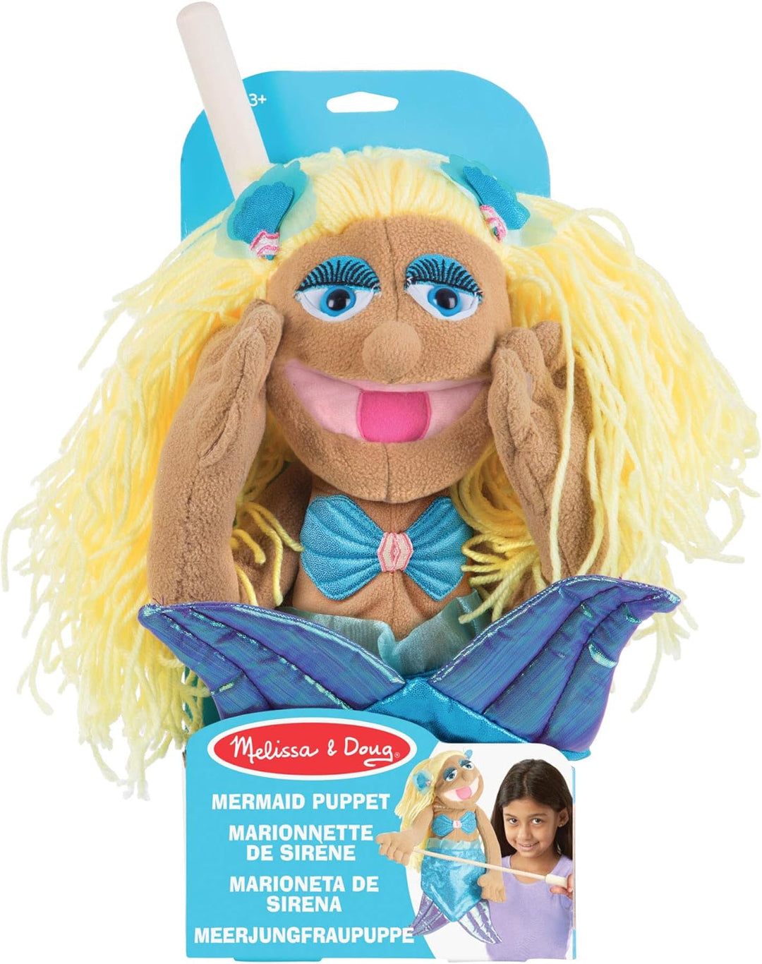 Melissa & Doug Meerjungfrau-Handpuppe | Puppen & Theater | Alter + 2 Jahre | Geschenk für Jungen ode