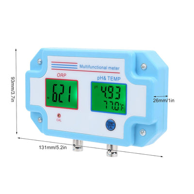 Wasserqualitätsprüfgerät, pH- / Redox- / Temperaturüberwachung mit Sonde, 1: 3-Digital-LCD-Multipara