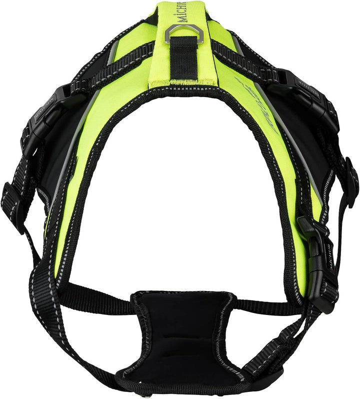 MICHUR Joel Hunde BRUSTGESCHIRR grün, Nylon Hundegeschirr, Hundegeschirr, mit Reflektoren, Neopren,