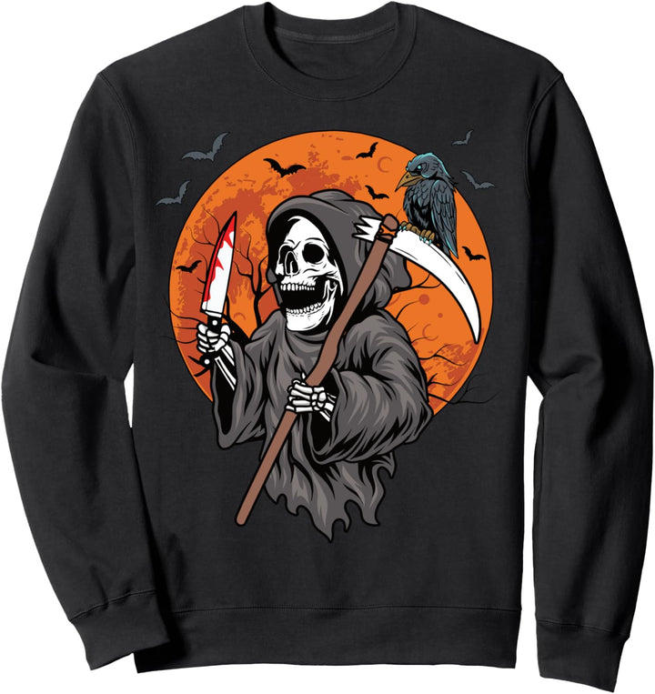 Halloween Kostüm Skelett Herren Damen Skelettkostüm Sweatshirt