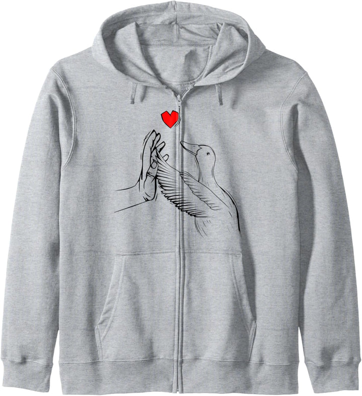 Enten Liebe Ente Kapuzenjacke