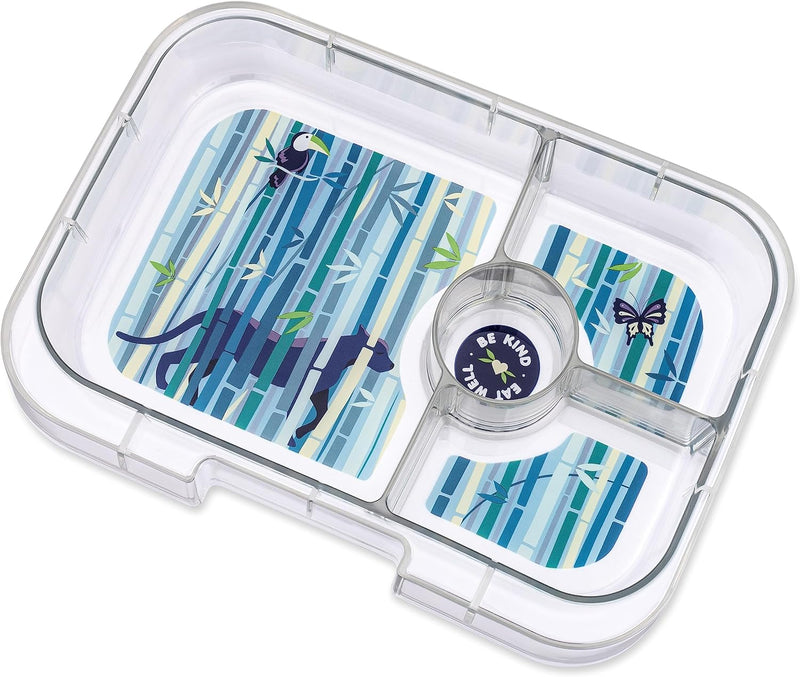 yumbox Panino M Lunchbox (Tropical Aqua) - mittelgrosse Brotdose mit 4 Fächern | Kinder Bento Box fü