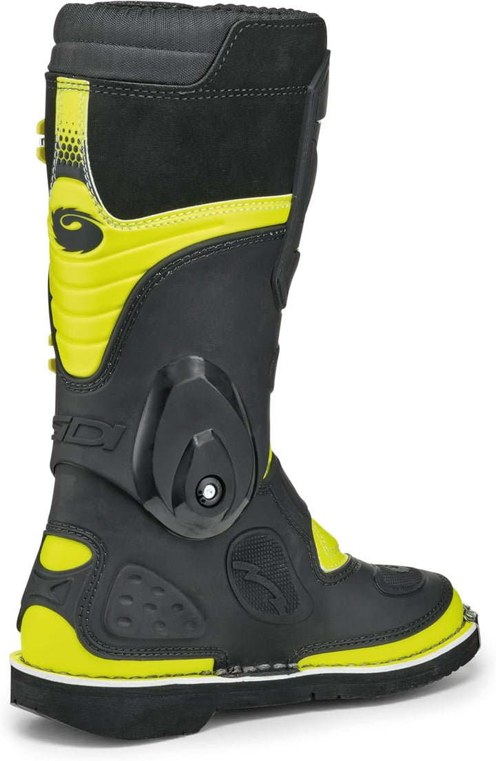 Sidi Mflame Unisex Kinder Flame 38 EU Black Yellow Fluo, 38 EU Black Yellow Fluo