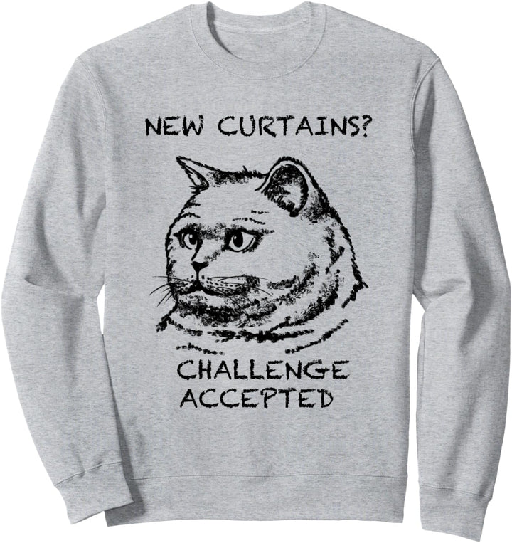 Britisch Kurzhaar Katze Zitat Hand gezeichnete Kunst Sweatshirt