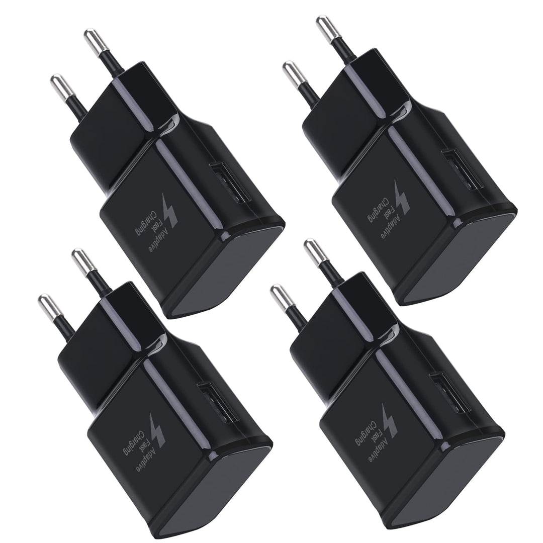 4er Pack USB Netzteil Ladegerät Adapter Stecker 5V-2A Universal Schnellladegerät Für iPhone 11/X 8/7
