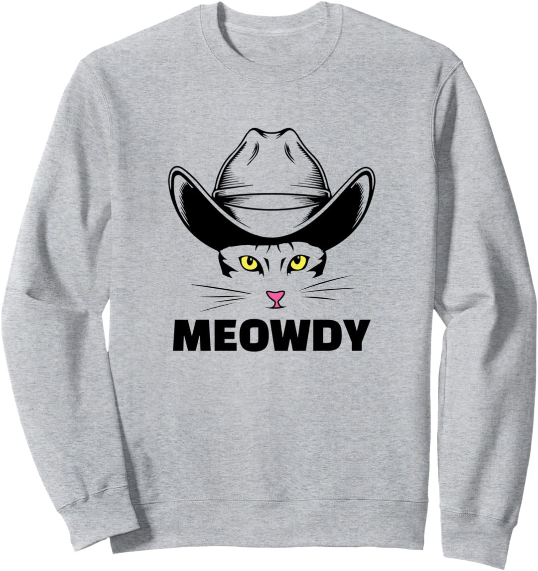 Meowdy Katze, Lustige Cowboy-Katze Meme, Howdy Katze Sweatshirt