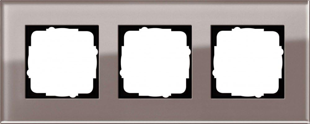 Gira 0213122 Abdeckrahmen 3 Fach Esprit Glas, Umbra