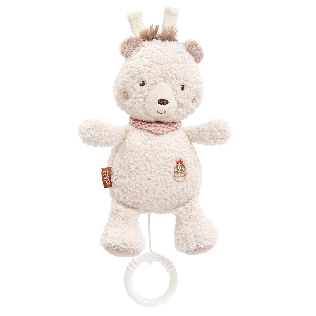 Fehn Spieluhr Baby Einschlafhilfe Bär - Kuscheltier mit sanfter Einschlafhilfe Melodie "Mozarts Wieg