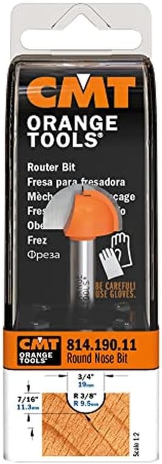 CMT Orange Tools orange Tools 914,095,11 Erdbeere Radius konvexe Form hm-s 4,75 9,5 R 8 D, grigio/ar