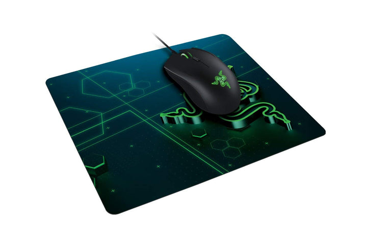Razer Goliathkäfer – Tragbar Tuch Gaming Mauspad Spiel auf der Go, Stoff, blau / grün, Mobile