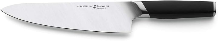 Paul Wirths CERASTEEL Kochmesser | Bruchfeste und extrem scharfe Klinge aus Keramik & Edelstahl | Kl