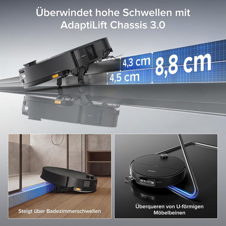 roborock Saros 20 Sonic Saugroboter mit Wischfunktion, VibraRise 5.0 Wischsystem, 36,000 Pa Saugkraf