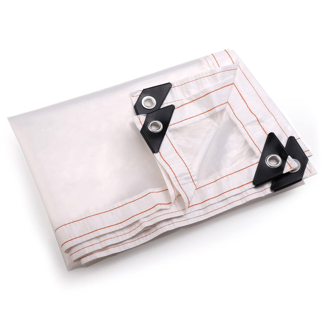 Plcnn 2 x 2,5 m Plane Wasserdicht Transparent, Abdeckplane Wasserdicht, Staubdichte Abdeckplane mit