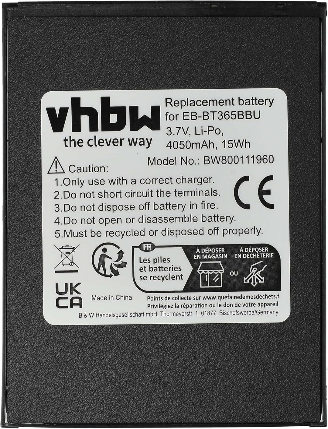 vhbw Akku kompatibel mit Samsung Galaxy Tab SM-T360, Active LTE, M-T395C, Active WiFi, SM-T360NNGAXA