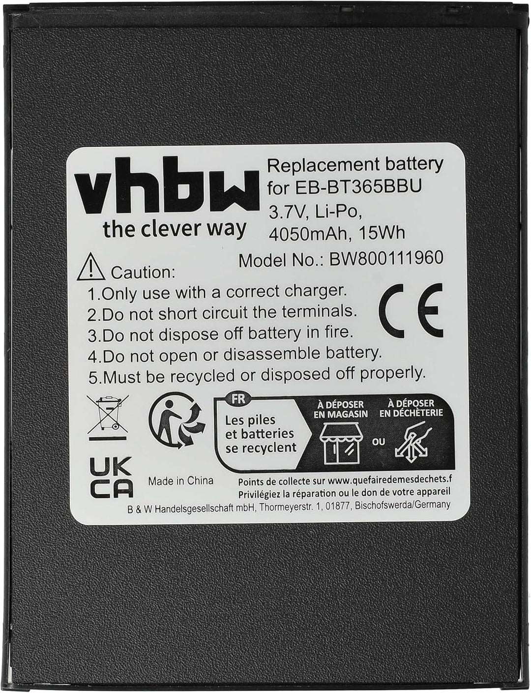 vhbw Akku kompatibel mit Samsung Galaxy Tab SM-T395, SM-T390, SM-T390N, SM-T365, SM-T365F0, SM-T360U